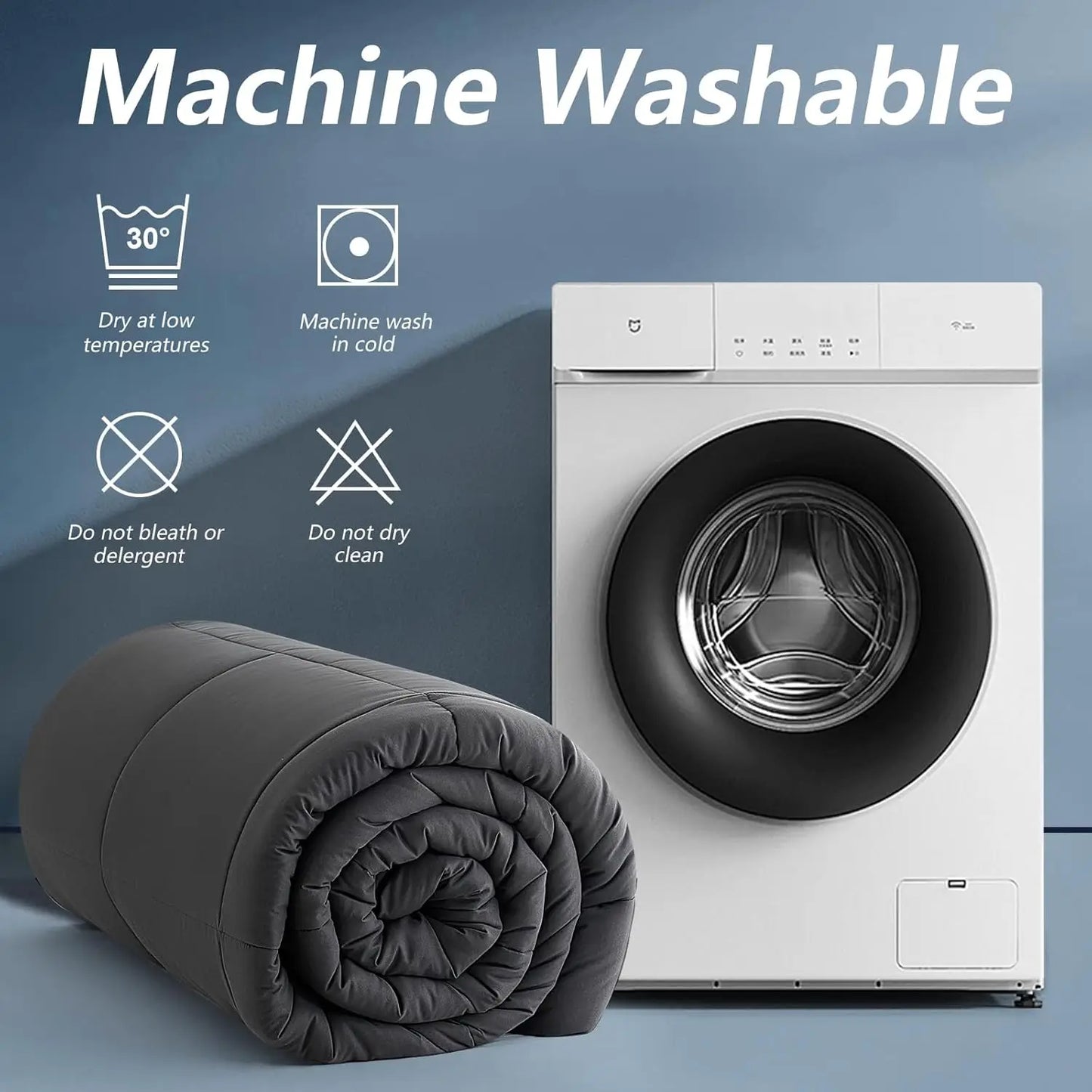 2/3pcs Reversible Comforter Set, Down Alternative Duvet Insert