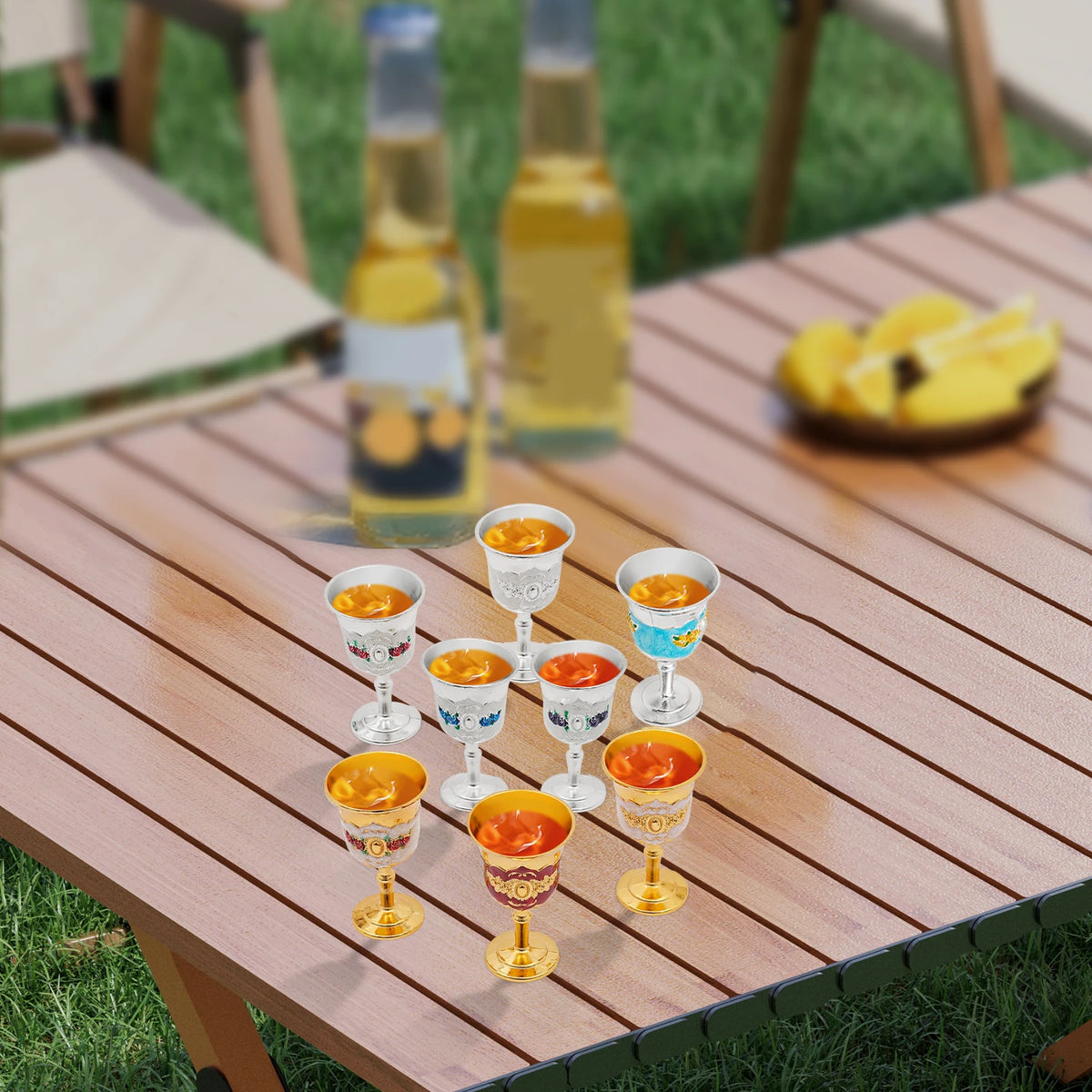 (Clearance Sale!) 8-Piece Wine Goblet Set Shot Glasses
