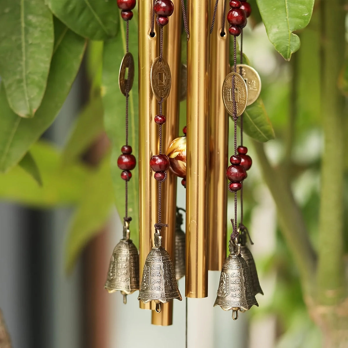 1pcs Hanging Wind Chime Metal Tube Bronze Hanging  Wind Chime