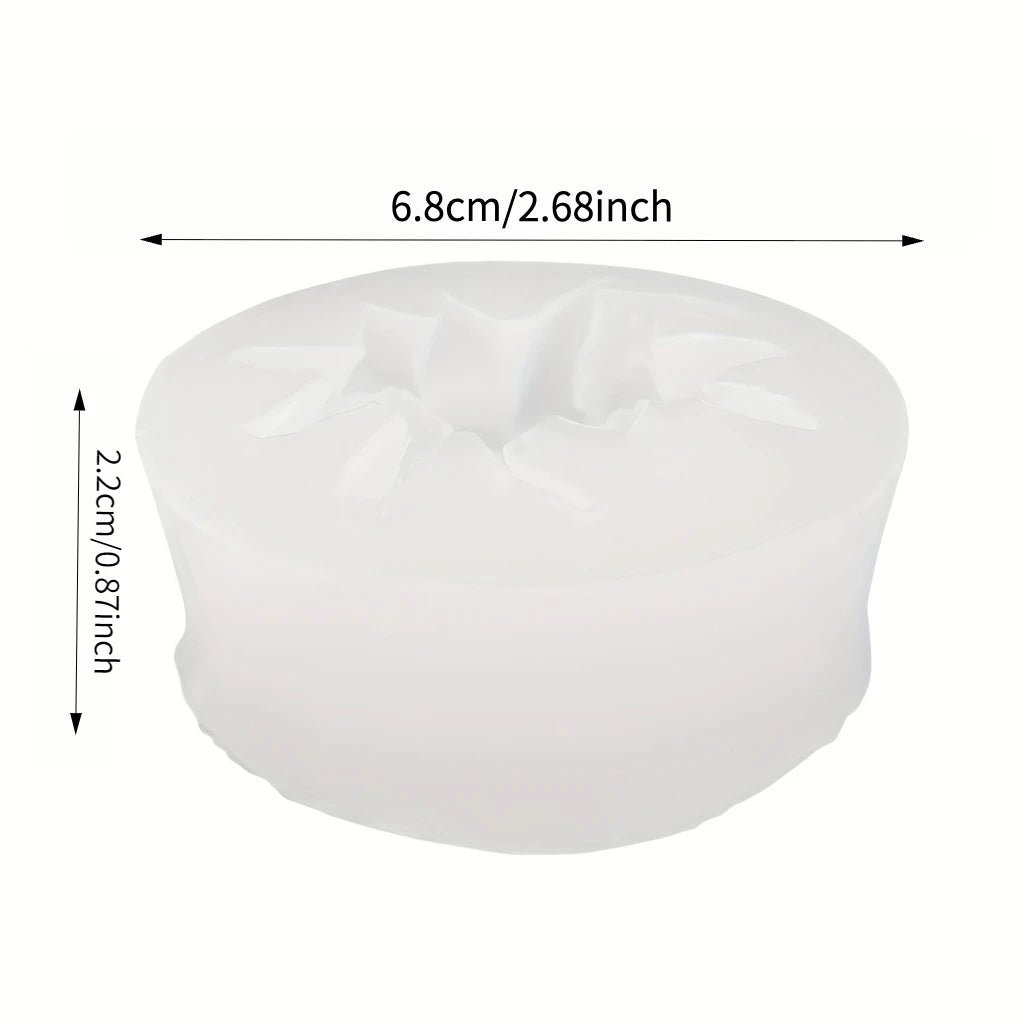 1 Piece 3D Elegant Rose Silicone Mold - Reusable Flexible Mold for Candles, Resin Art, Handmade Soap and Clay Making