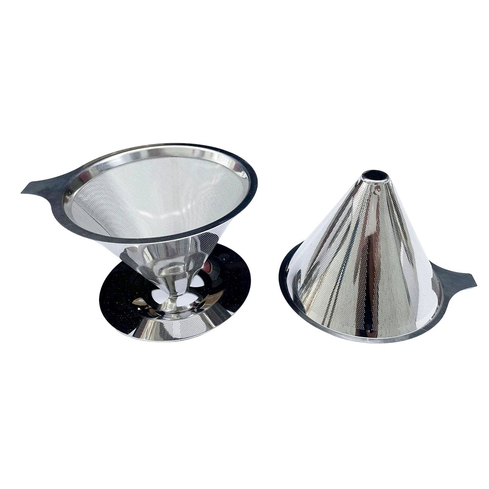 Cone Coffee Filter Screen 304 Stainless Steel Double-layer