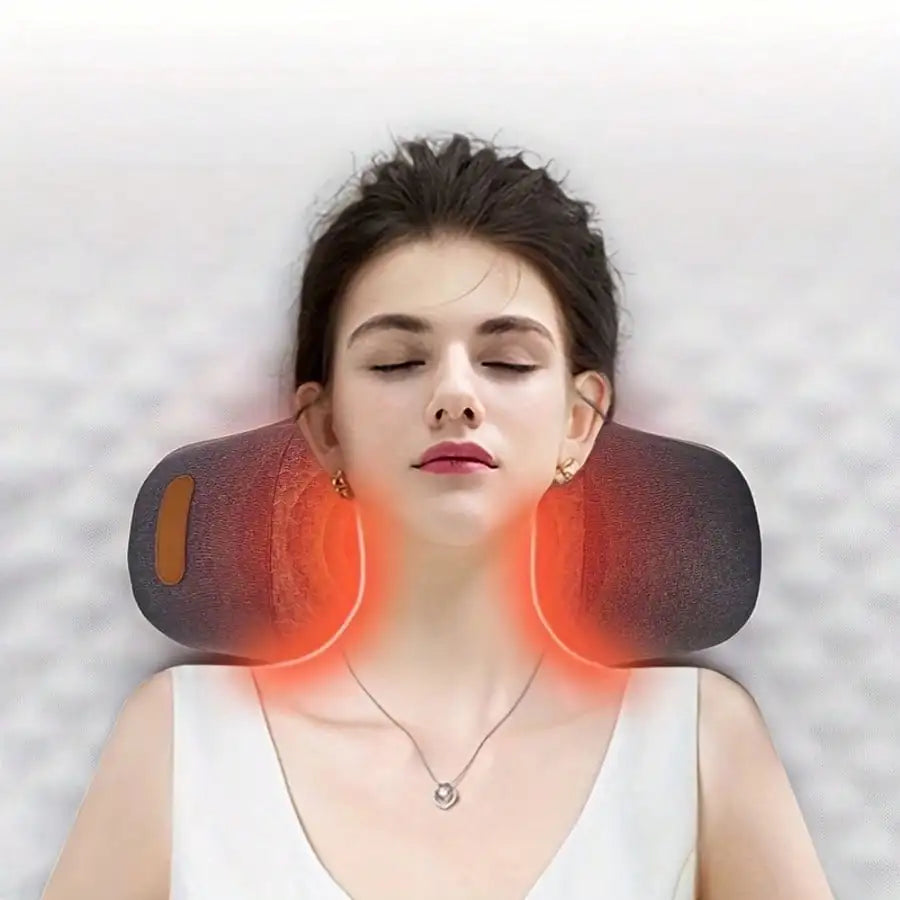 Portable USB Neck Massage Cushion,  Electric Massager Pillow