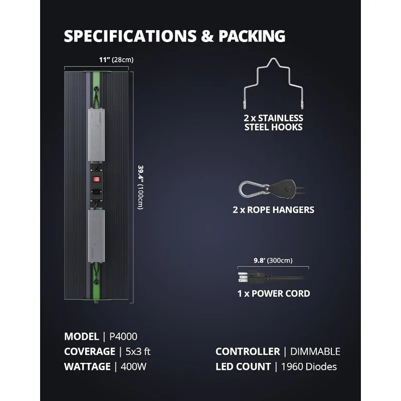 P4000 Led Grow Lights - Dimmable