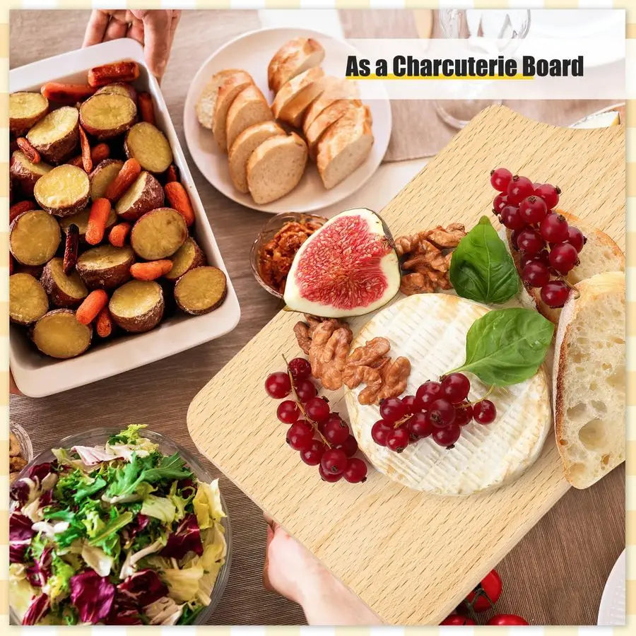 6 Pcs Thicken Cutting Board - Chopping Serving Charcuterie