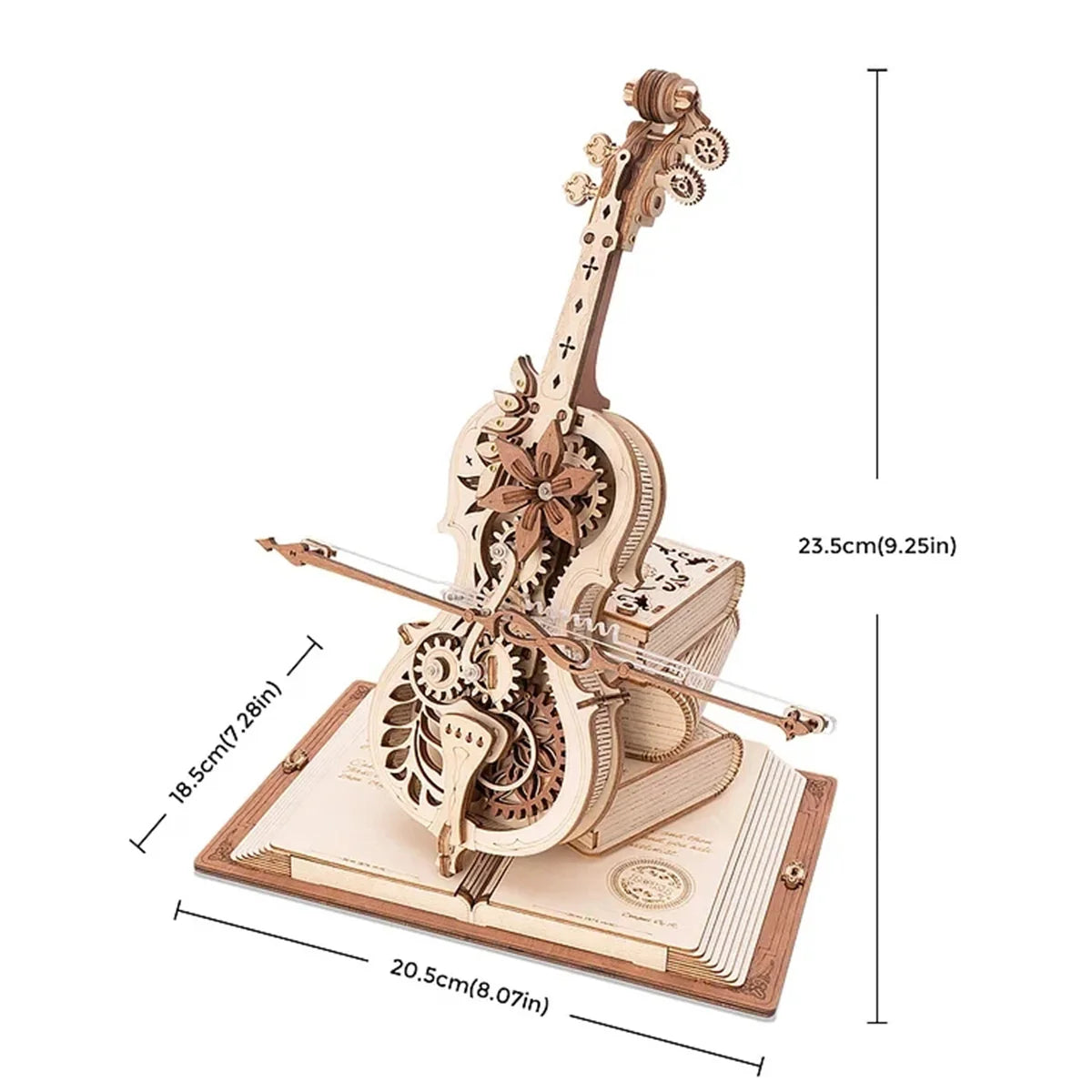 Mechanical Music Box 3D Wooden Puzzle for Kids Christmas Gifts