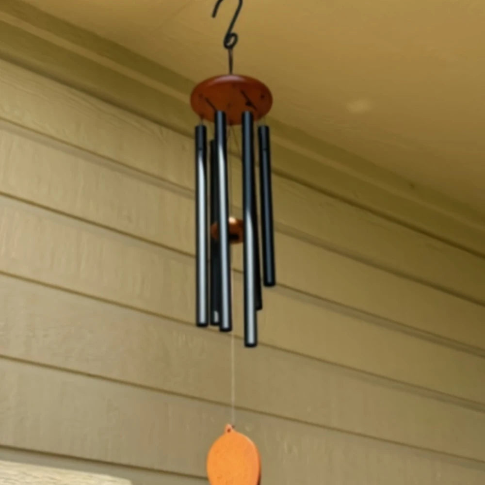 1pc Classic Black Aluminum Pipe Wind Chime