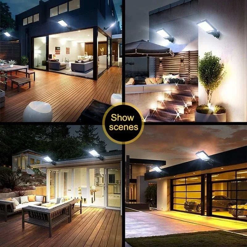 Solar Street Lights Outdoor, Solar Lamp With 3 Light Modes