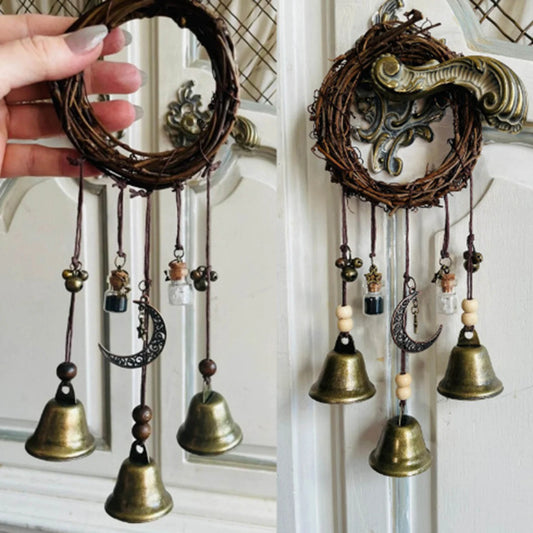 2PCS Handmade Hanging Witch Bell  Wind Chime