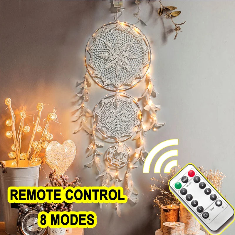 big dream catcher hanging/light decoration