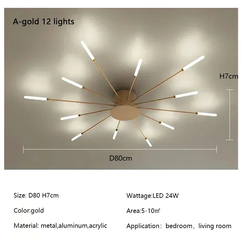 Modern Firework Led Chandeliers Lighting