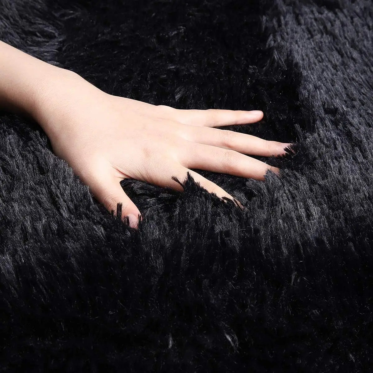 Fluffy Fuzzy Area Rugs  Soft  Non Slip Hardwood Floors