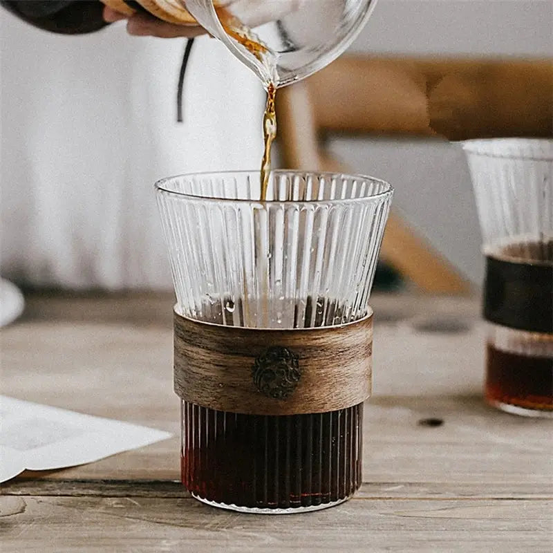 350ML Japanese Style Glass Coffee Tea Beer Wine Mug