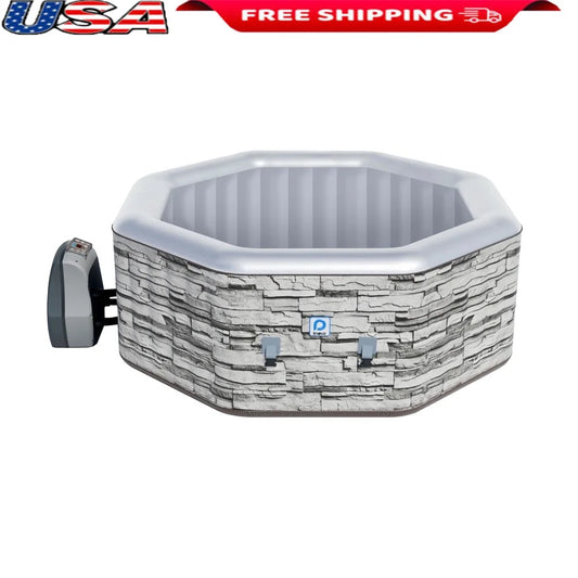 Inflatable Hot Tub 3-5 Person Heating to 104°F Digital Control