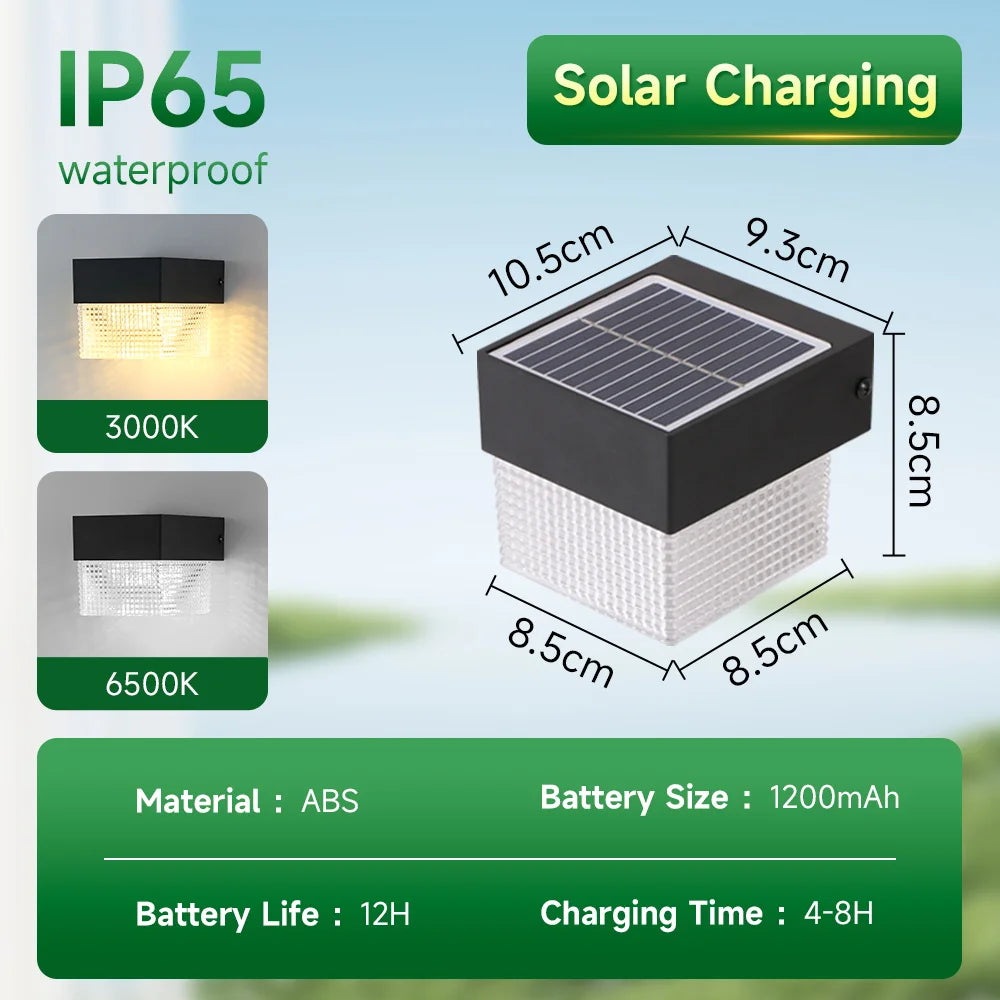Solar Wall Lamp Outdoor Lighting Lights LED