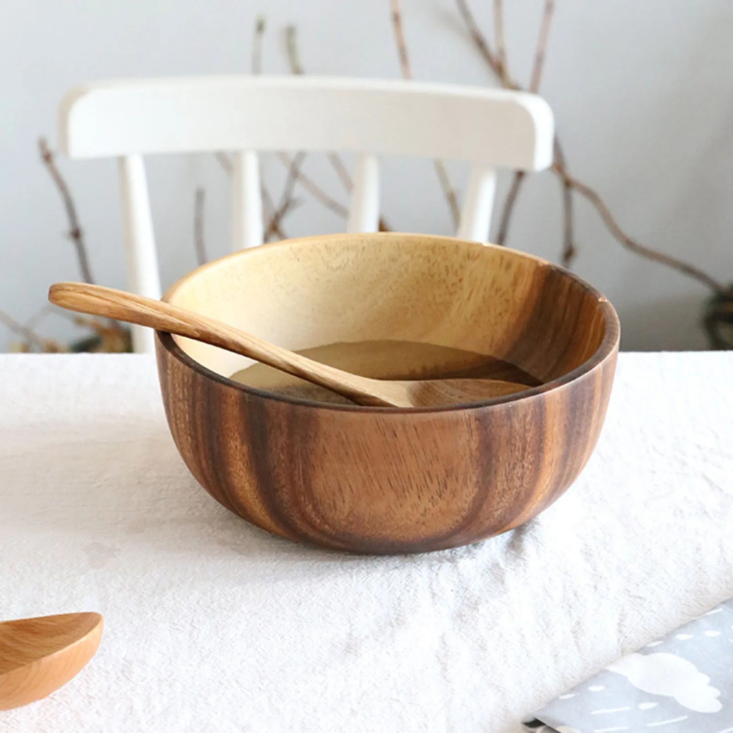 Natural Wooden Bowl Japanese