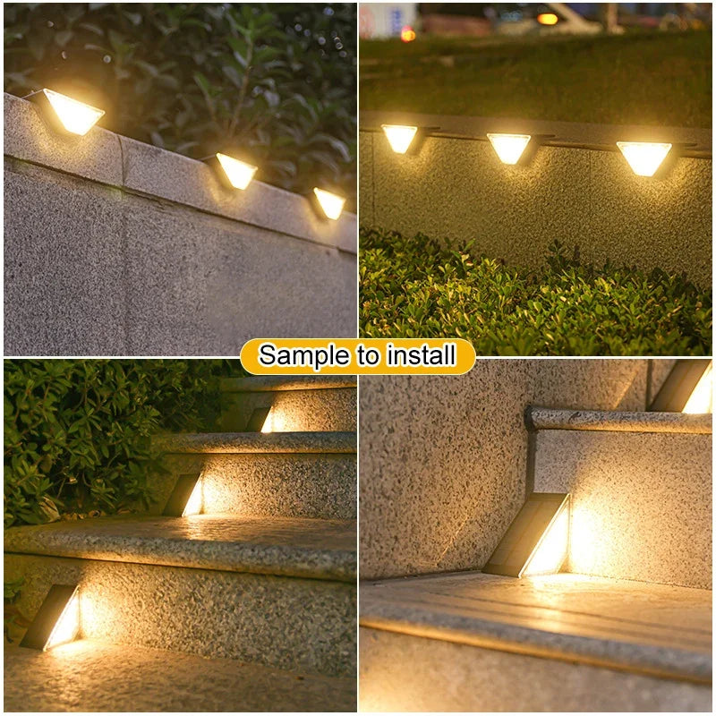 Solar Stair Lights Solar Step Light Outdoor Anti-theft Waterproof