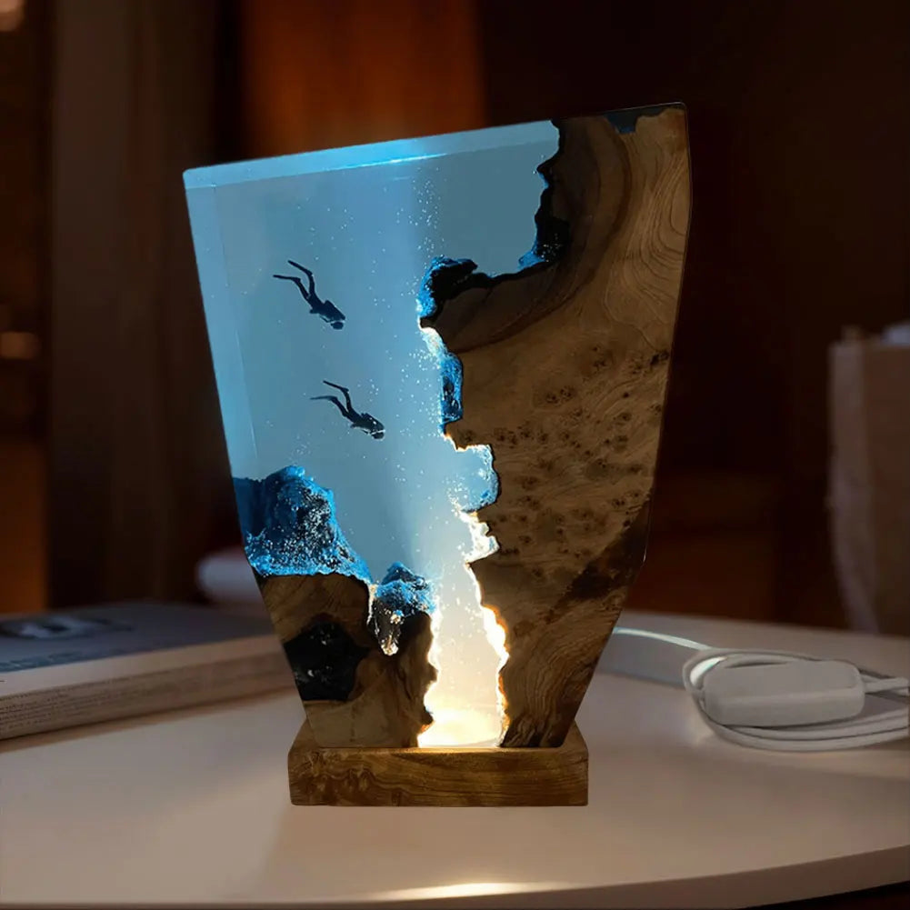 Seabed World Organism Resin Table Night Light