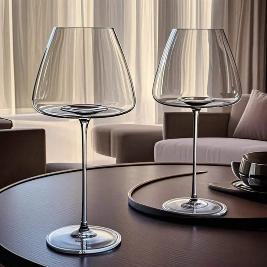 Transparent lead-free crystal wine glass set,