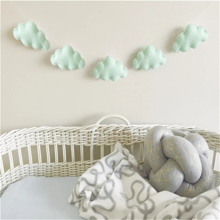 Felt Cloud Garlands String Wall Hanging