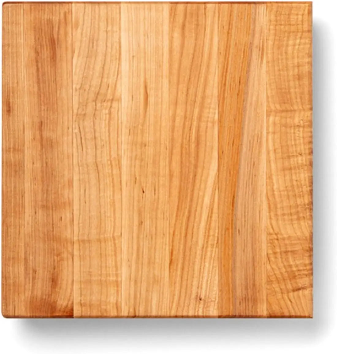 Series 12"×12"×1.5" Square Maple Cutting Board (6-lb) Wood Bun Feet