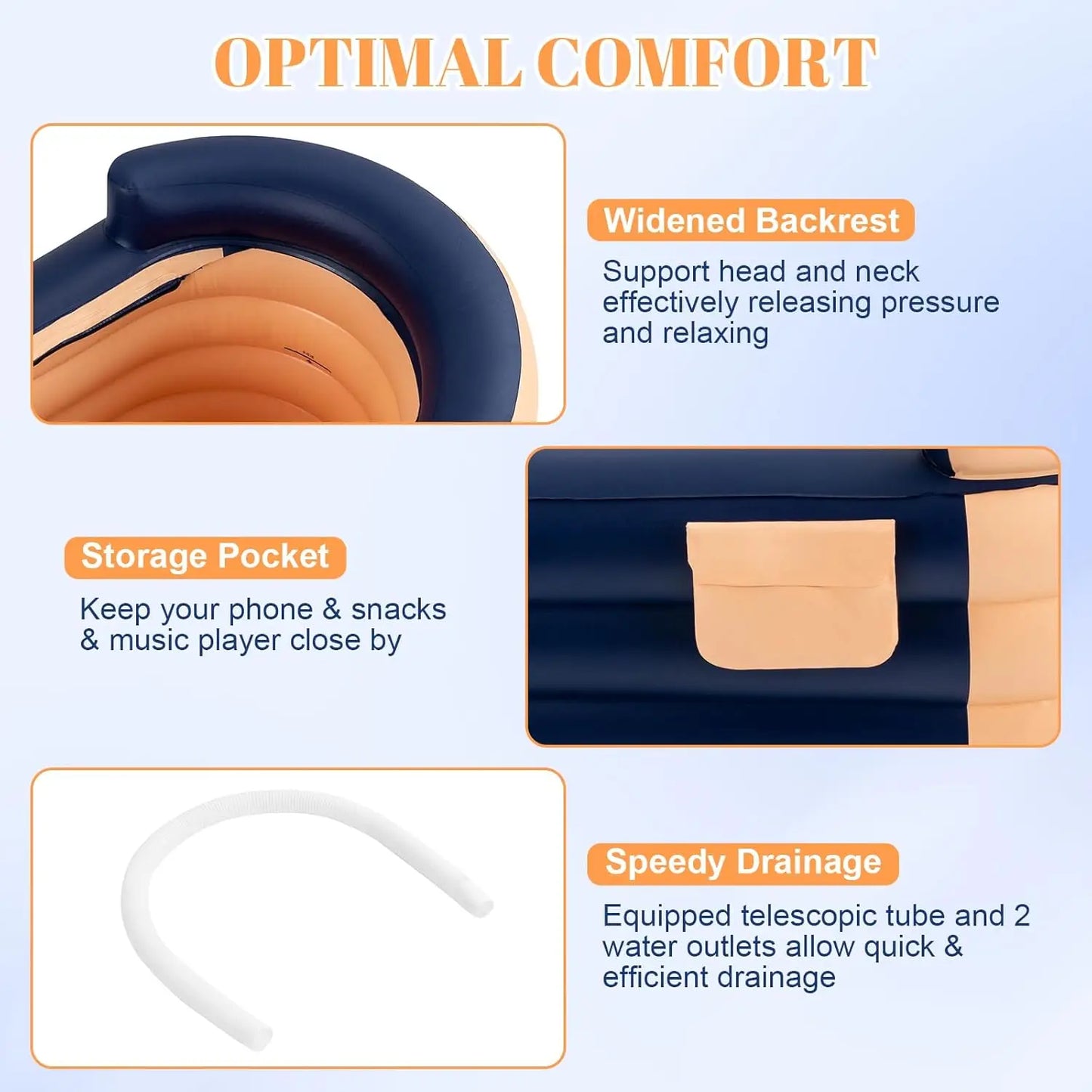 1.8m/5.9ft Portable Inflatable Hot Tub