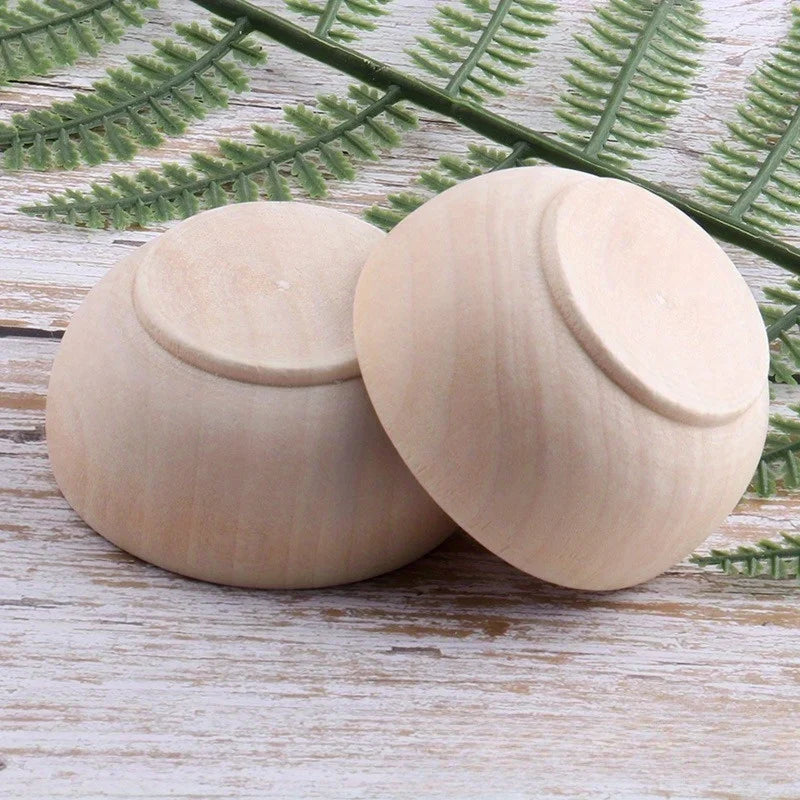 Handcrafted Solid Wood Mini Bowl