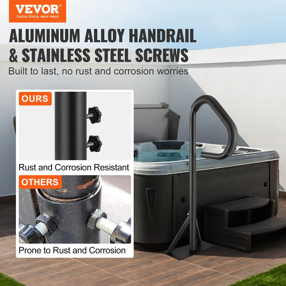 360Rotatable Hot Tub Handrail Spa Side Hand Rail