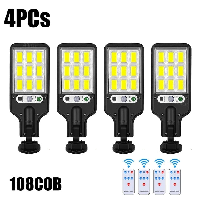 Solar Street Lights Outdoor, Solar Lamp With 3 Light Modes