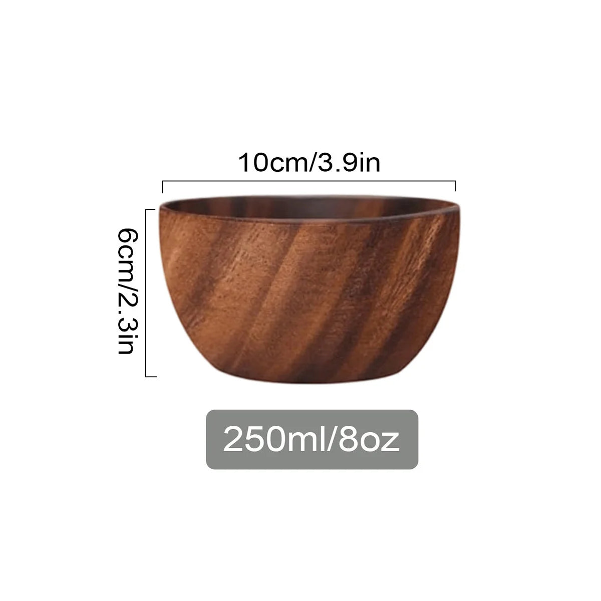 Acacia Wood Multipurpose Serving Bowl for Serving Salads, Snacks, Fruits and more