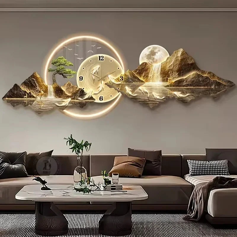 Luxury Wall Clocks  Led Aesthetic