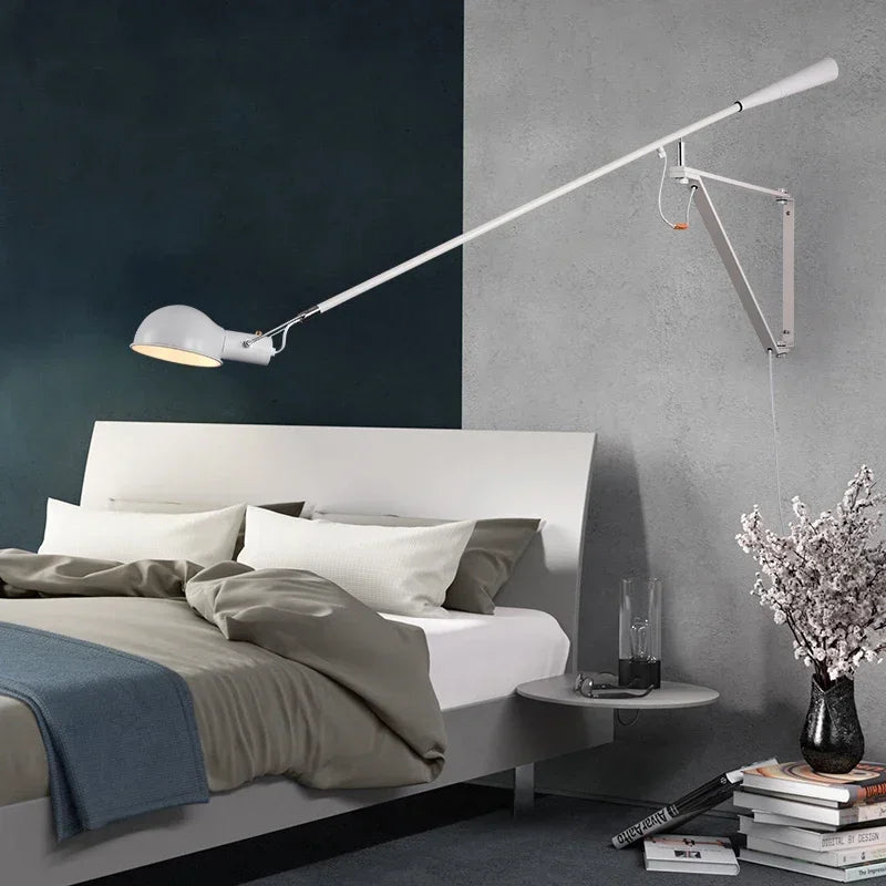 Wall Lamp LED Long Adjustable Rocker Arm