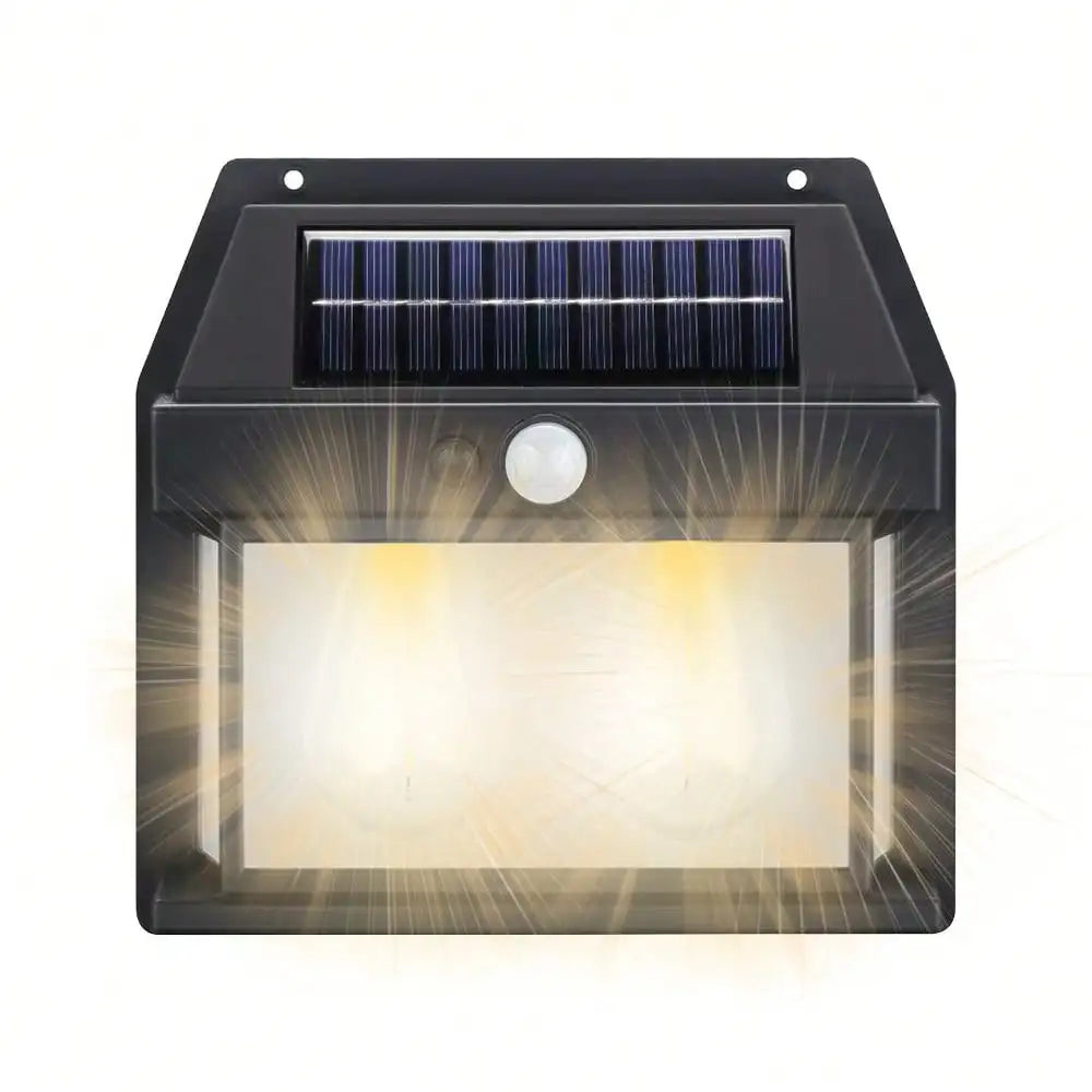2PCS Solar Wall Sconce Lights: Dusk-to-Dawn Motion Sensor