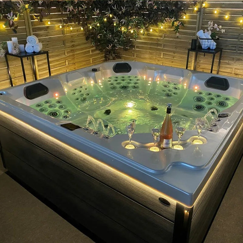 Hot Tub Whirlpool Jacuzzi Hydrotherapy Acrylic 5 Person Outdoor 52 Jets