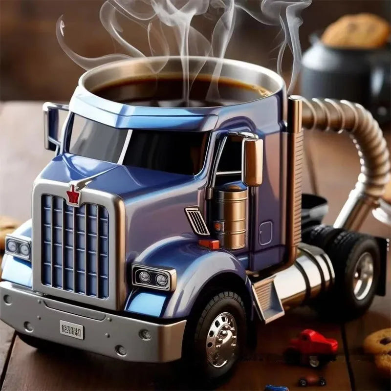 Creative Truck Coffee Mugs 11 Ounces Semi-trailer