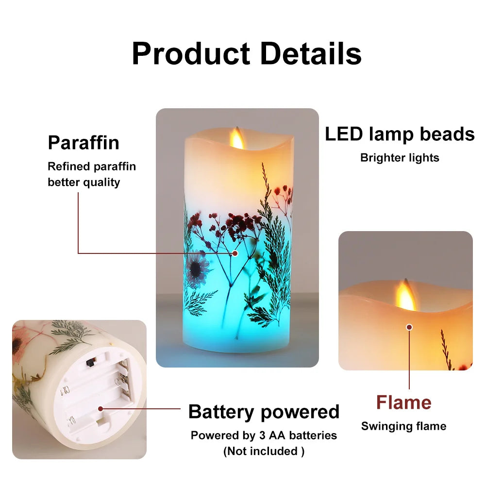 LED Electronic Flameless Flickering Candles Tea-light Battery Power