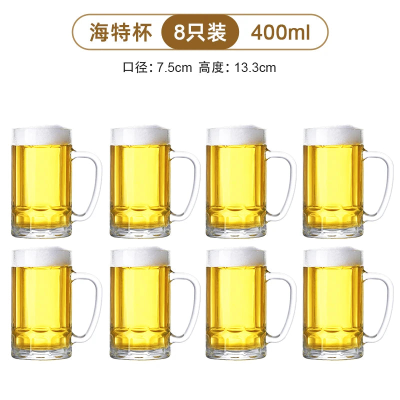 Thickened Glass Beer Mug Ultra Large Capacity