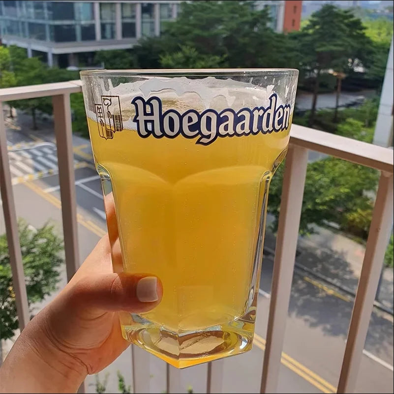Large Glass Beer Mug Ultra High Capacity Hexagonal Beer Cup