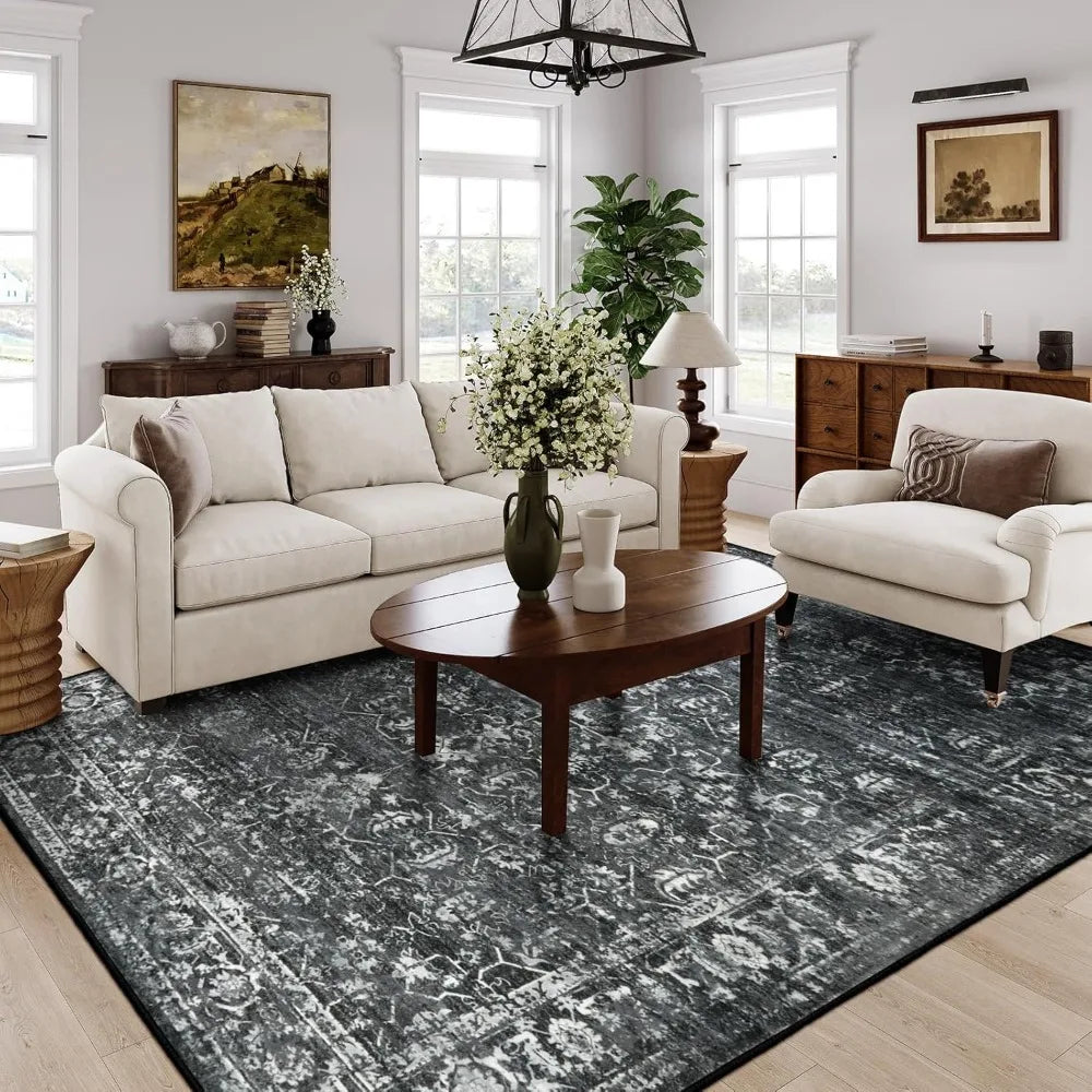 Area Rugs 9x12 Living Room Soft Large Rugs  Non Slip