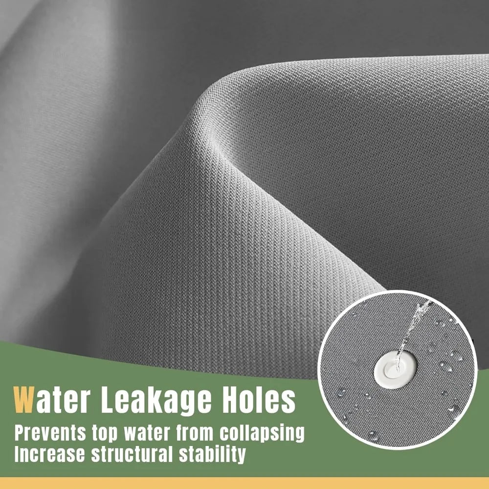 Outdoor Gazebo for Patio 10x12, Metal Frame Double Roofs,