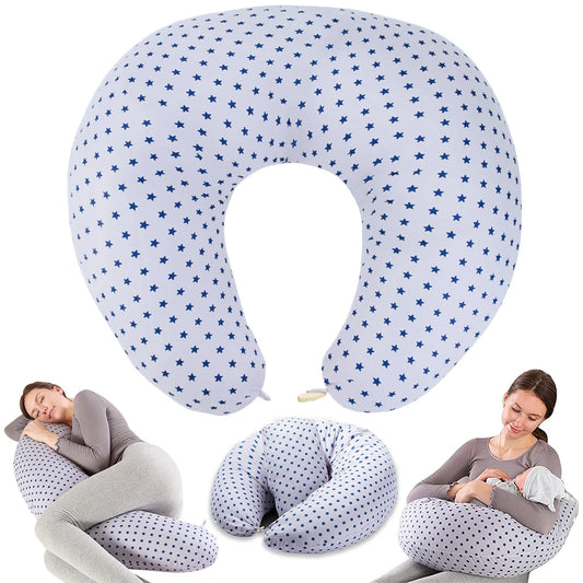 Adjustable Nursing Pillow for Breastfeeding, Removable Cover