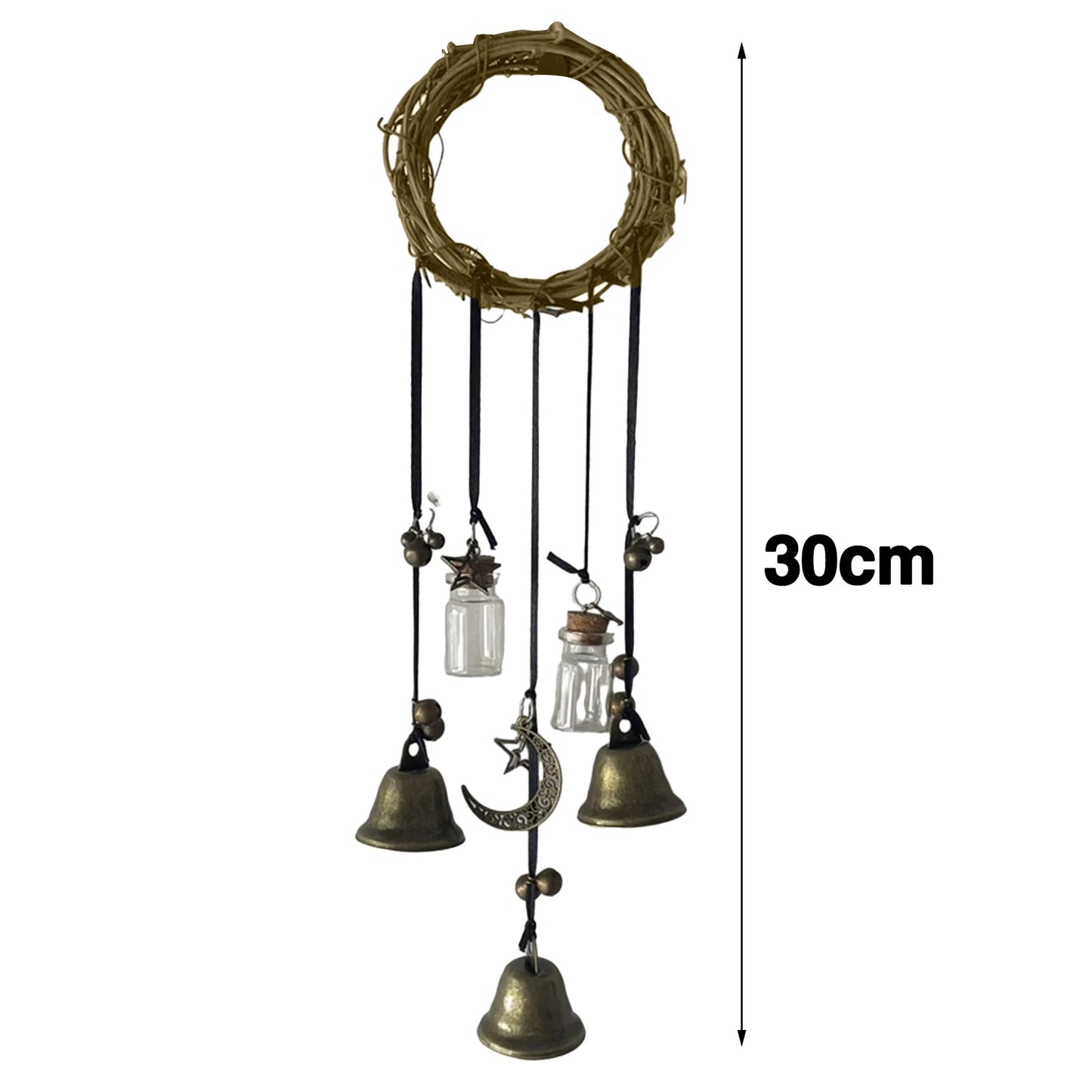 2PCS Handmade Hanging Witch Bell  Wind Chime