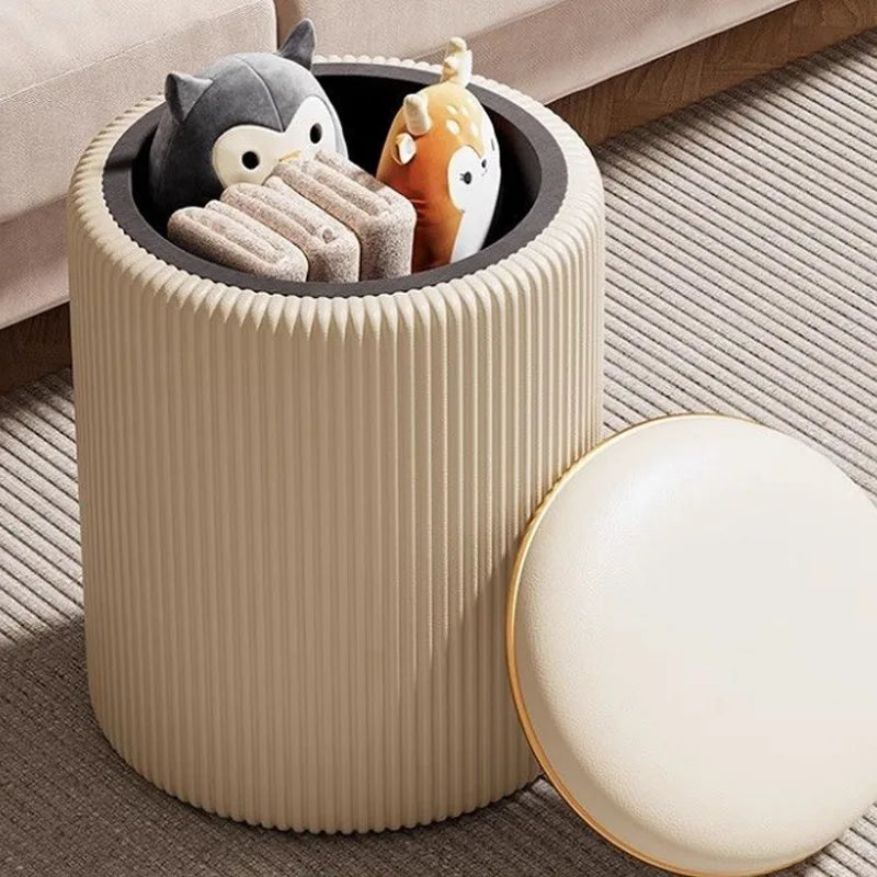 Storage Stool Low Round Stools
