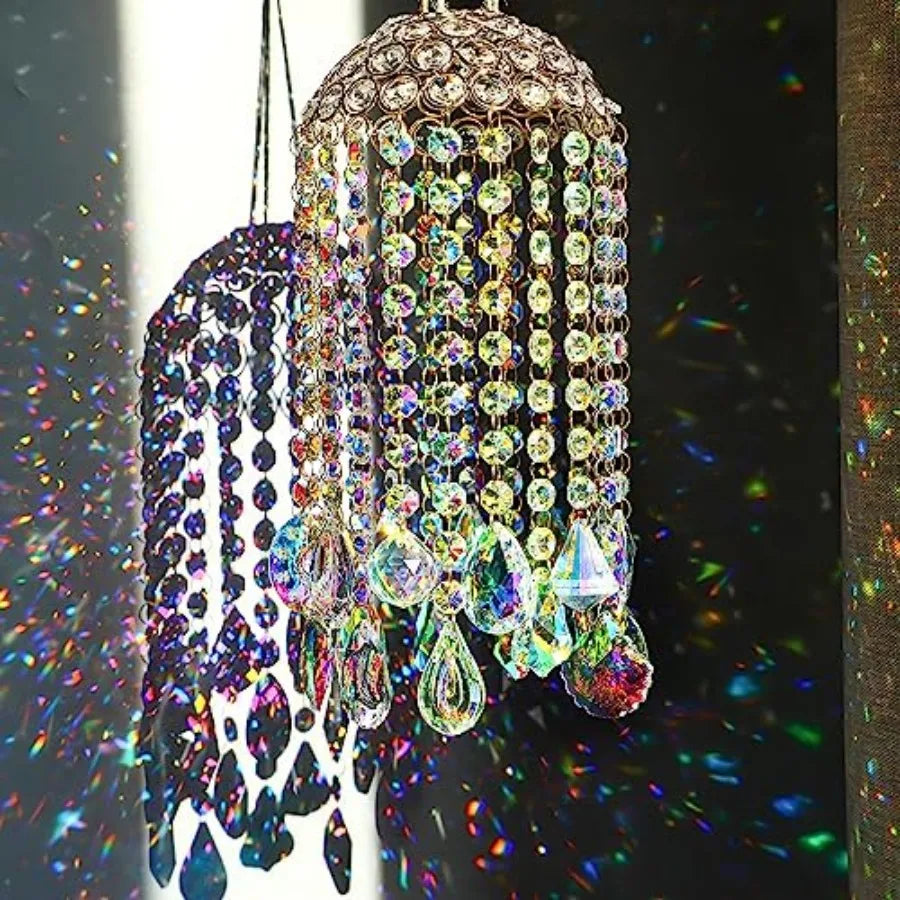 Crystal Chandelier Wind Chimes Suncatcher Pendant