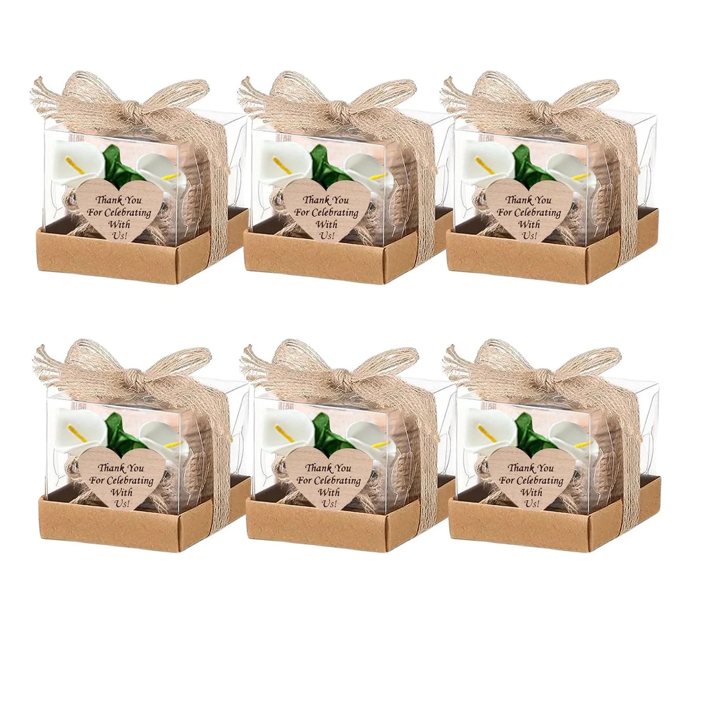 6/12/24PCS Guest Gift Candle Wooden Tealight Candle Holders
