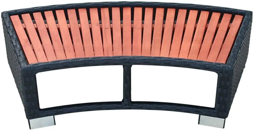 Inflatable Hot Tub Spa Step,Poly Rattan,Outdoor