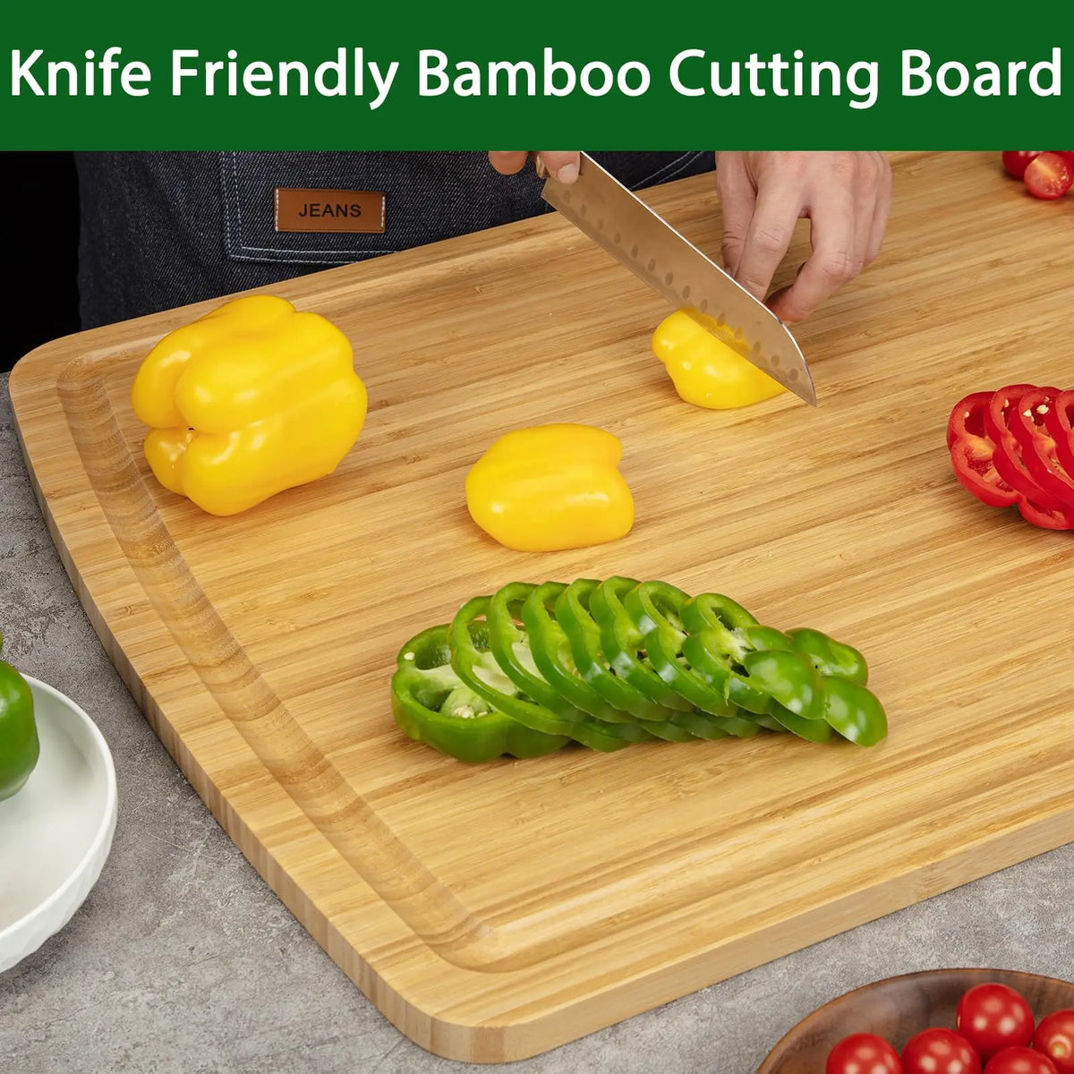 30 x 20 Extra Large Cutting Board, Bamboo Stove Top Cover