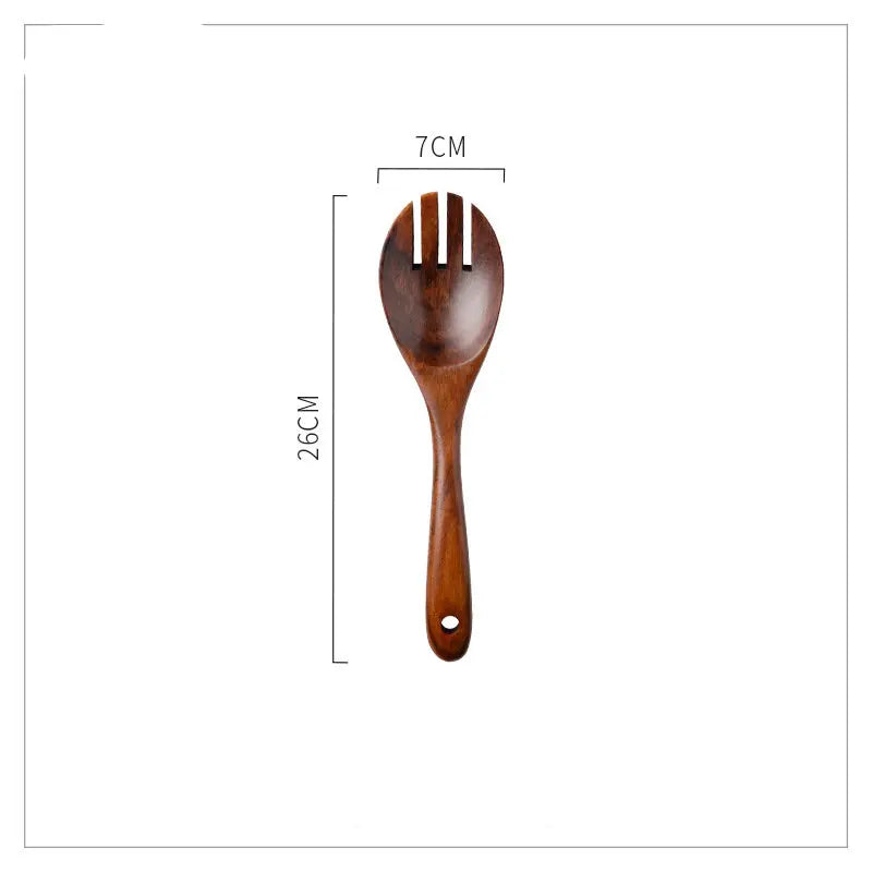 Acacia Wooden Salad Bowls Large Spoon Forks