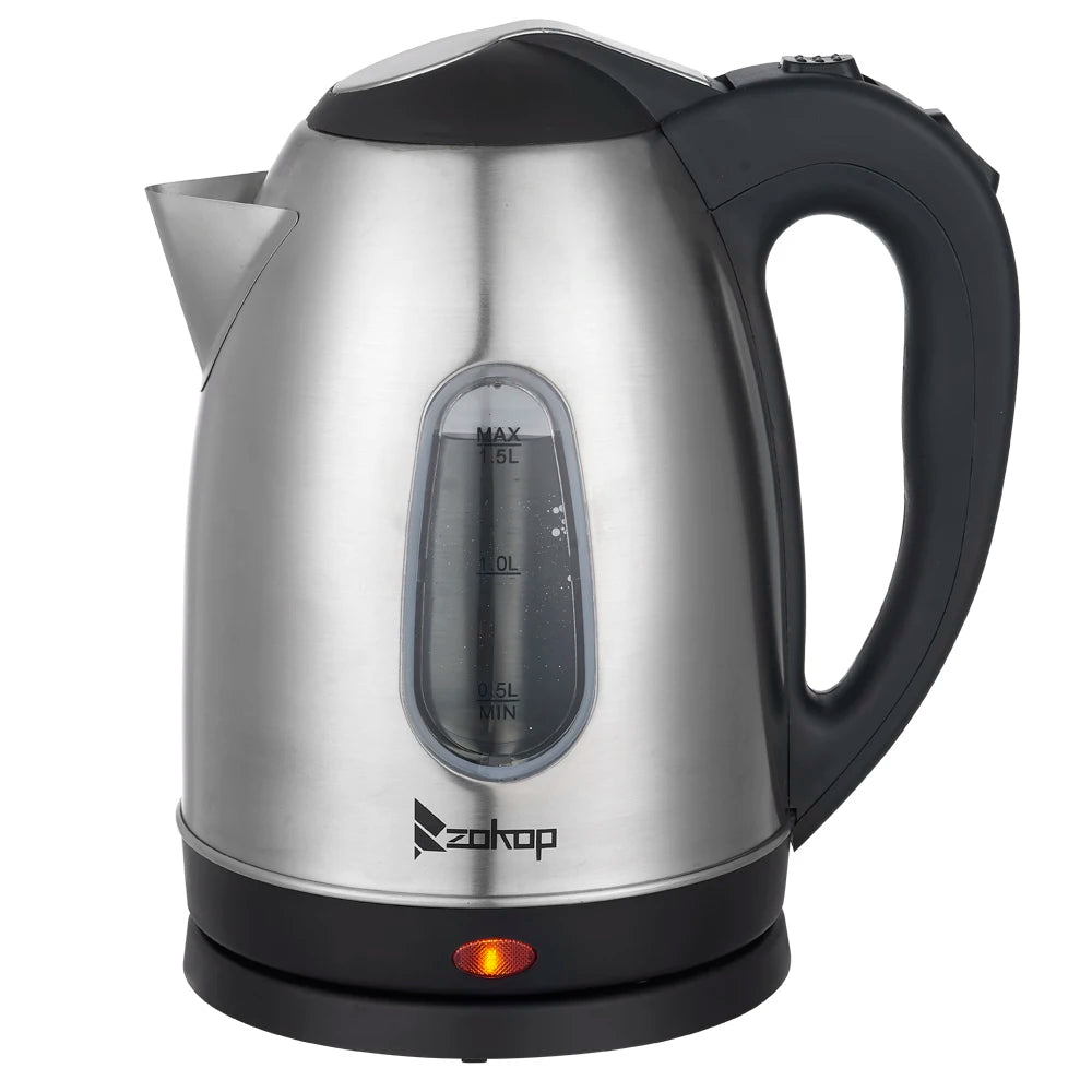 1.5L stainless steel electric kettle Silver