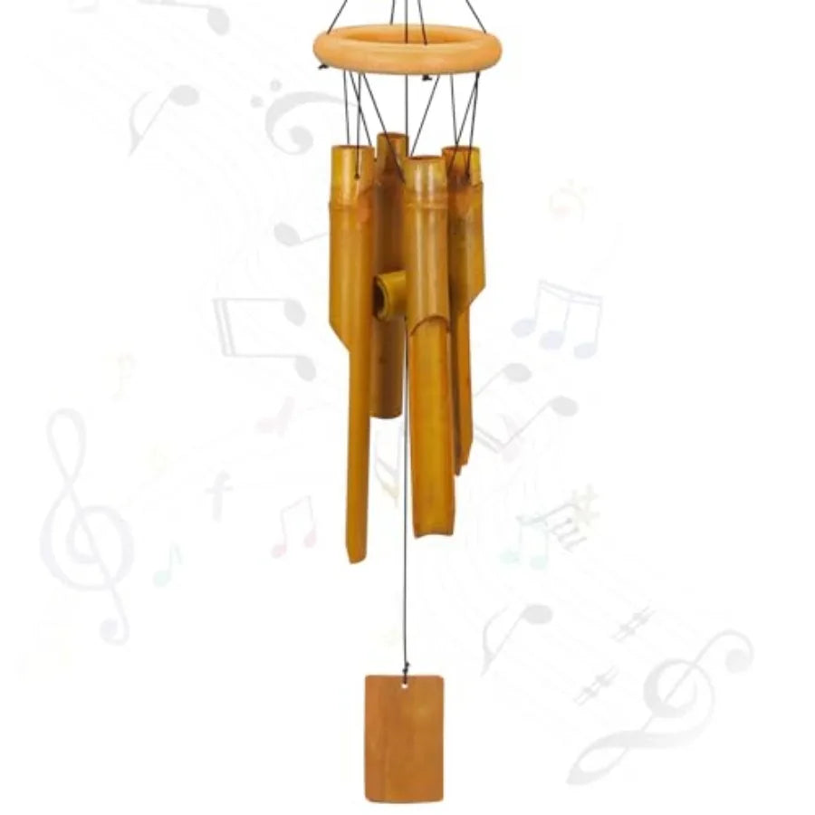 Bamboo Wind Chimes, Memorial Sympathy Wood Wind Chimes