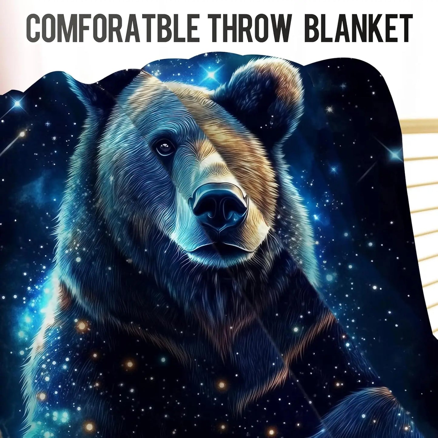 Bear Blanket Soft Cozy Flannel Throw Blankets